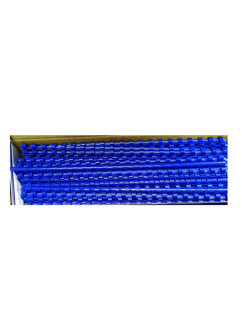 SUPER DEAL 100-Piece Binding Combs 6mm Blue  - Image 2