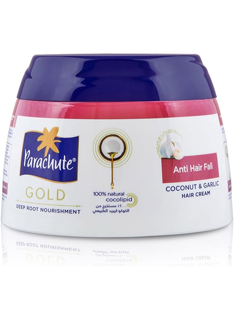 Parachute Gold Anti Hair Fall Coconut & Garlic Cream 210ml - Image 1