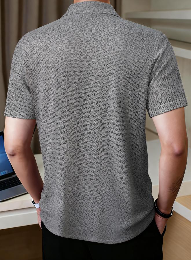 Take Two Men Textured Knit Short Sleeve Shirt - Image 4