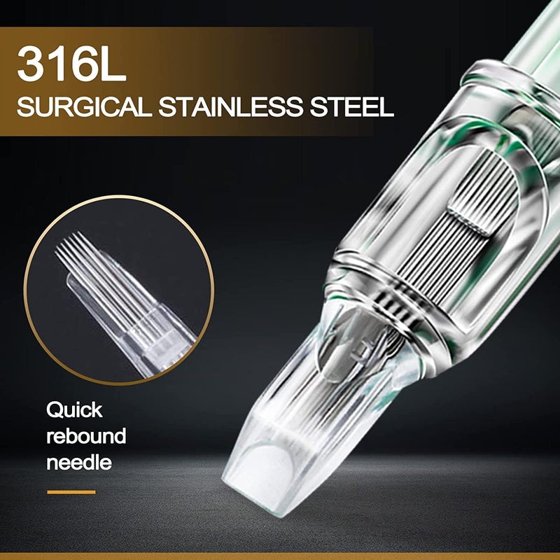 SHIELD PLUS Tattoo Cartridge Needles SHIELD PLUS Professional Tattoo Cartridge for Lining Filling Shading Compatible with all type of Cartridge Machine 7RLRound Liner 10 count - Image 5