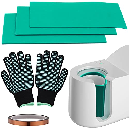 ZOCONE Sublimation Tumblers Wrap Set for Cricut Mug Press Accessories, 3 Thickness Silicone Mug Tumbler Wrap Sublimation Blanks Products for Heat Press Sublimation Machine, 9.8 x 4.7 Inch (Green) - Image 1
