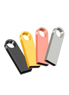 Generic Direct Metal U Disk Waterproof U Disk 8g 16g 32g 64g Lettering LOGO Gift U Disk-Color:Gold + Adapter-Capacity:256M  - Image 3