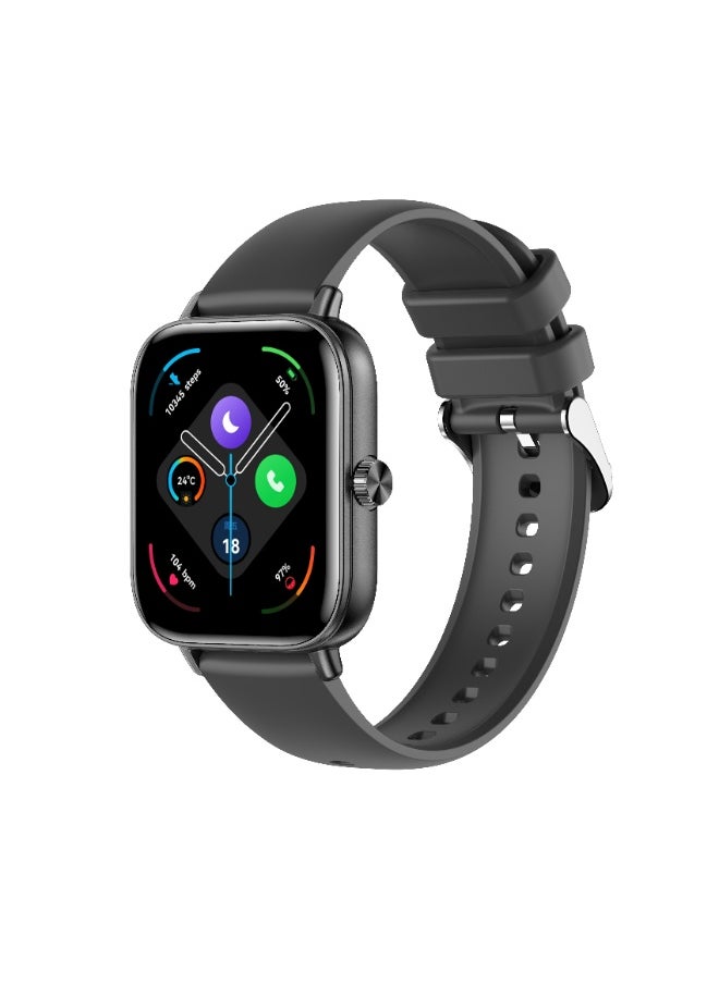 Xcell Xcell Apollo W5 Smartwatch, 1.85" HD Display, Bluetooth Calling, Magnetic Charging, Heart-Rate/BP/SpO₂, IP67, 7-Day Battery, Multi Language, iOS/Android Compatible- Black Frame with Black Strap  - Image 5