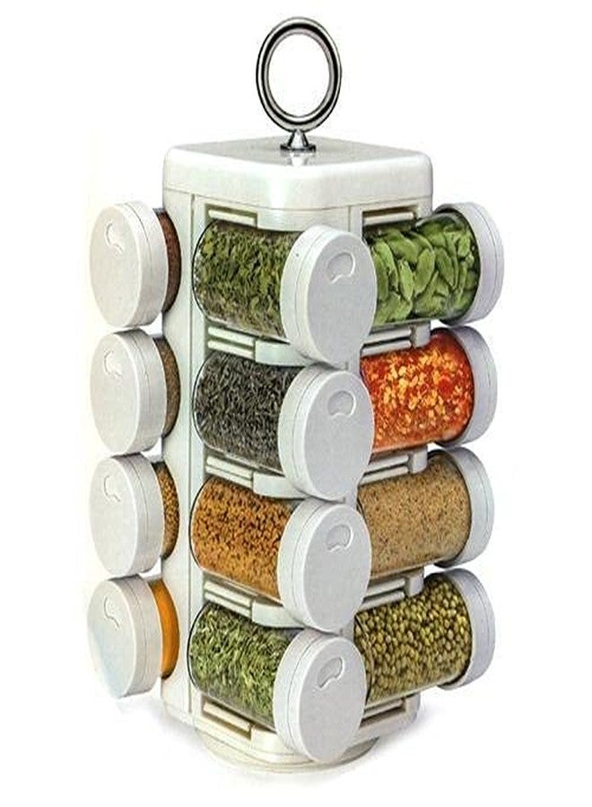 Ekdant 16 Jar Revolving Multipurpose Rack- Random Colors - Image 1