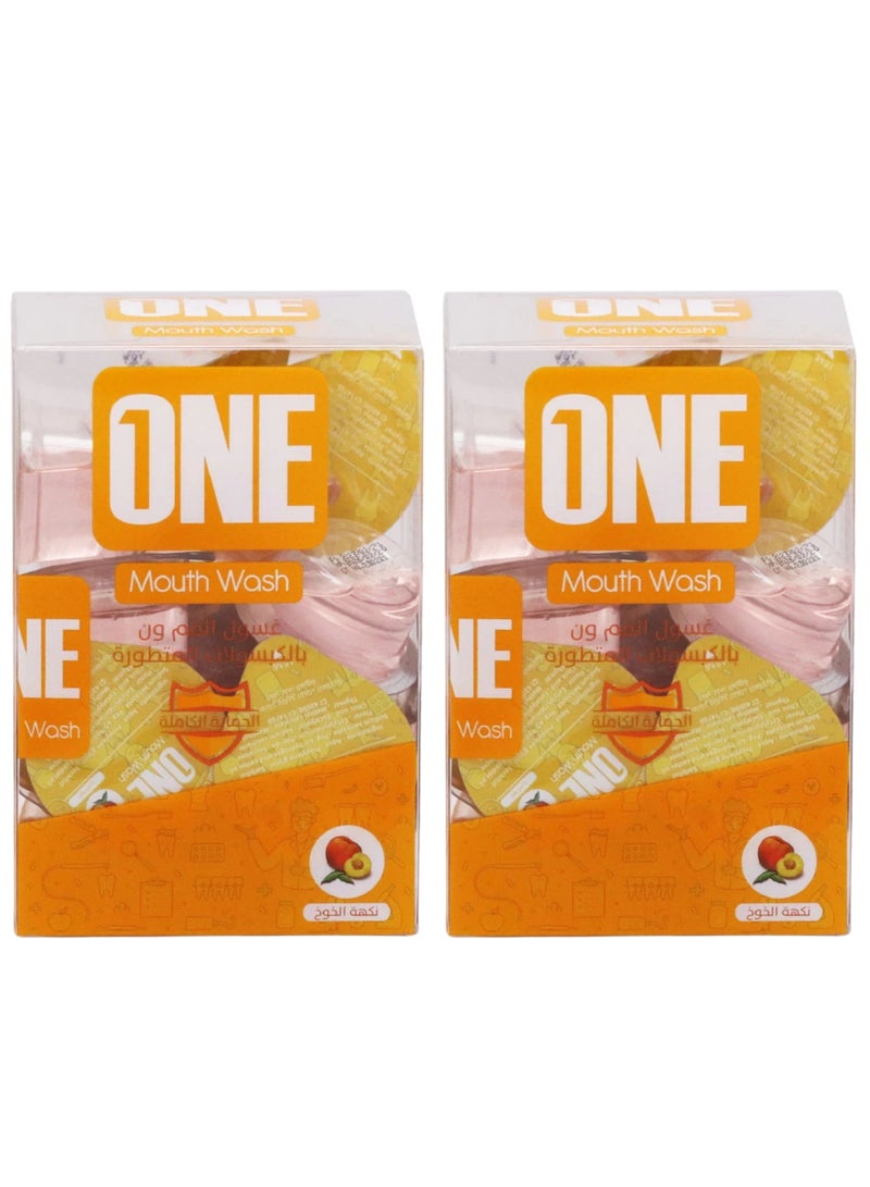 One Mouth Wash with Peach Flavor – 20 Capsules*15ml