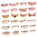 Marrywindix 24 Pieces Gnarly Teeth Gag Teeth Ugly Fake Teeth Vampire Denture Teeth for Halloween Costume Party Favors Photos Props 24 Styles - Image 2