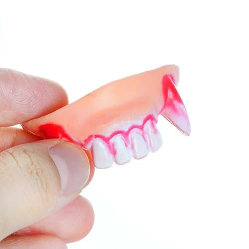 Marrywindix 24 Pieces Gnarly Teeth Gag Teeth Ugly Fake Teeth Vampire Denture Teeth for Halloween Costume Party Favors Photos Props 24 Styles - Image 5