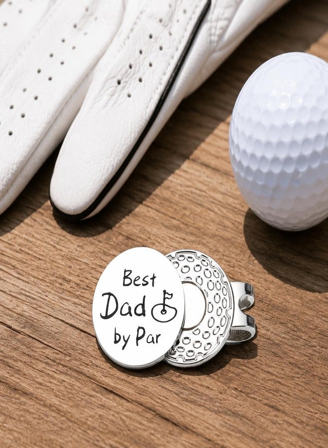 Raddimelo Golf for Dad, Best Dad by Par for Daddy Husband Boyfriend Stepdad Father in Law from Daughter Son, Best Papa by Par Golf Ball Marker for Papa Men Golfers Birthday Gift - Image 3