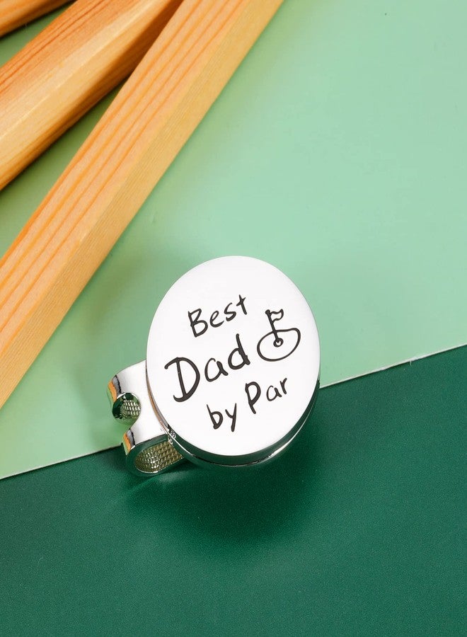 Raddimelo Golf for Dad, Best Dad by Par for Daddy Husband Boyfriend Stepdad Father in Law from Daughter Son, Best Papa by Par Golf Ball Marker for Papa Men Golfers Birthday Gift - Image 5