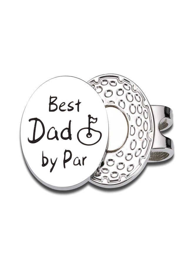 Raddimelo Golf for Dad, Best Dad by Par for Daddy Husband Boyfriend Stepdad Father in Law from Daughter Son, Best Papa by Par Golf Ball Marker for Papa Men Golfers Birthday Gift - Image 1