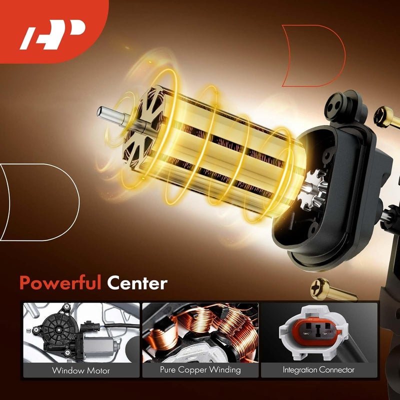 A-Premium Power Window Regulator with Motor for Hyundai Elantra 2009-2012 Front Left Hatchback - Image 4