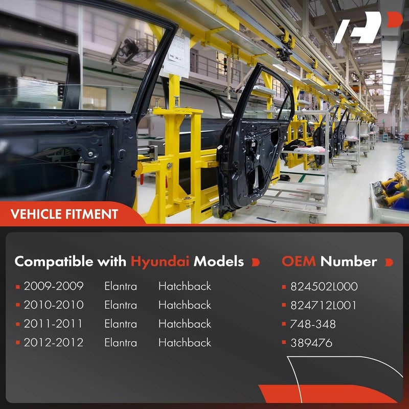 A-Premium Power Window Regulator with Motor for Hyundai Elantra 2009-2012 Front Left Hatchback - Image 3