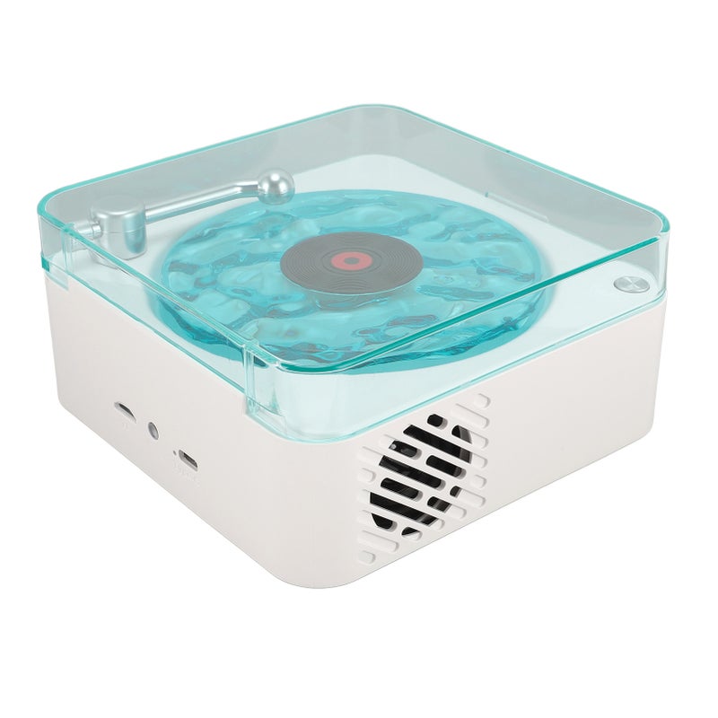 Waves Player Cordless Compact Stereo Sound Ambient Light Creative Present Portable Vintage Waves Speaker for Sleep Relaxing White - Image 5