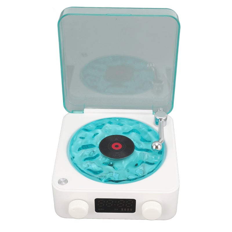Waves Player Cordless Compact Stereo Sound Ambient Light Creative Present Portable Vintage Waves Speaker for Sleep Relaxing White - Image 2