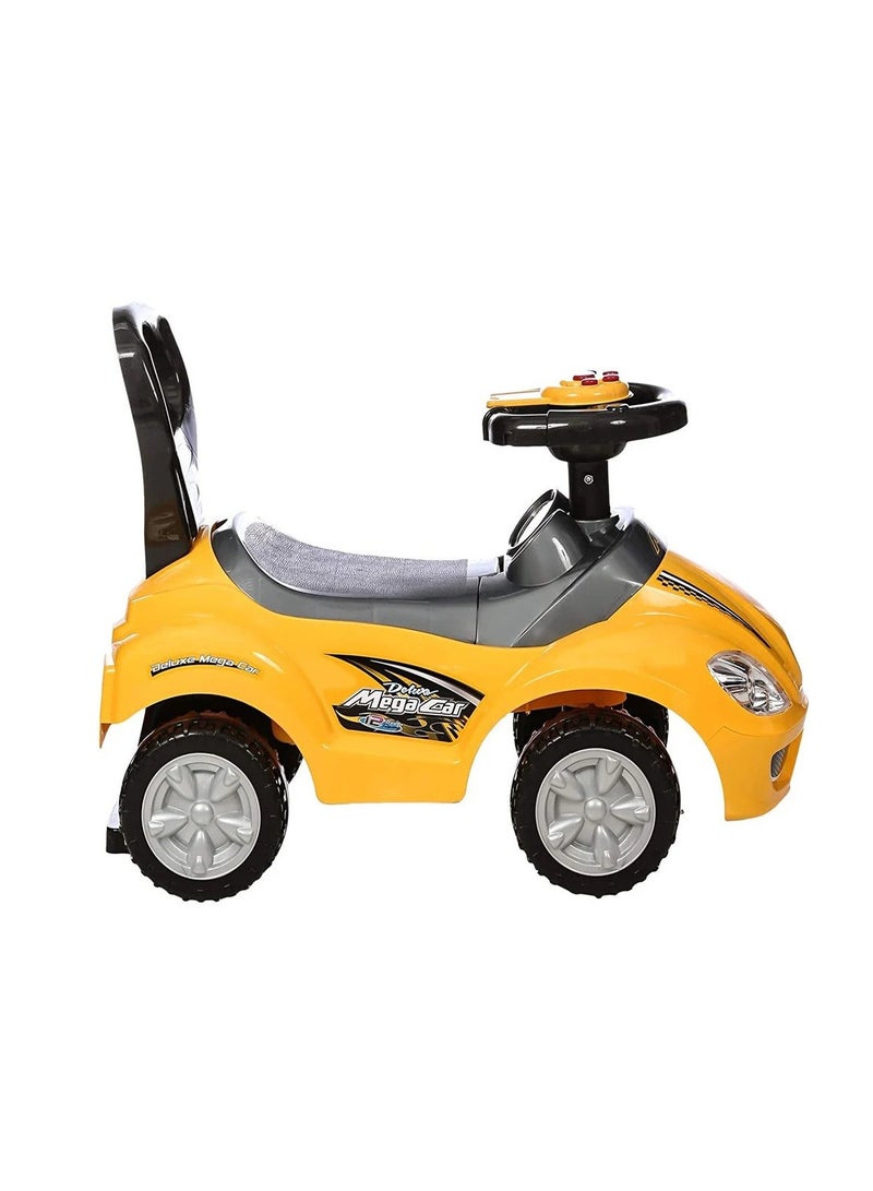 Amsham Toys Mega Car Rideon Pusher Car - Yellow - Image 2