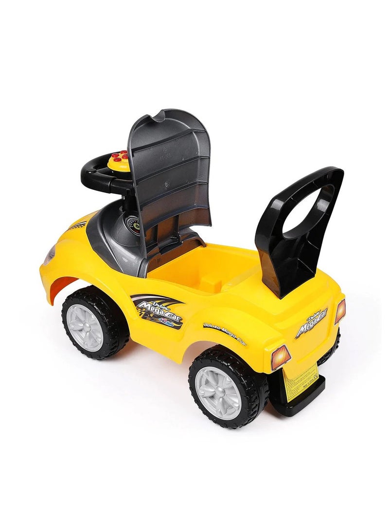 Amsham Toys Mega Car Rideon Pusher Car - Yellow - Image 3