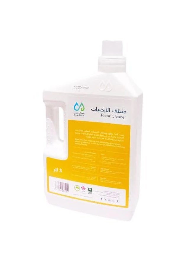 BEST CLEAN Ginger Scented Floor Cleaner - Powerful Cleaning and Shine 3 Liters - Image 2