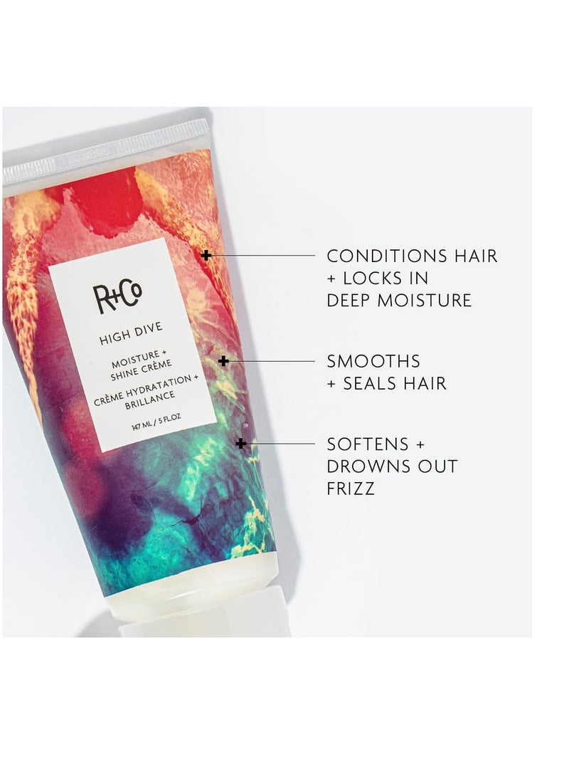R+Co High Dive Moisture and Shine CrÃ¨me | Deep Hydration + Softens + Eliminates Frizz | Vegan + Cruelty-Free | 5 Oz - Image 3