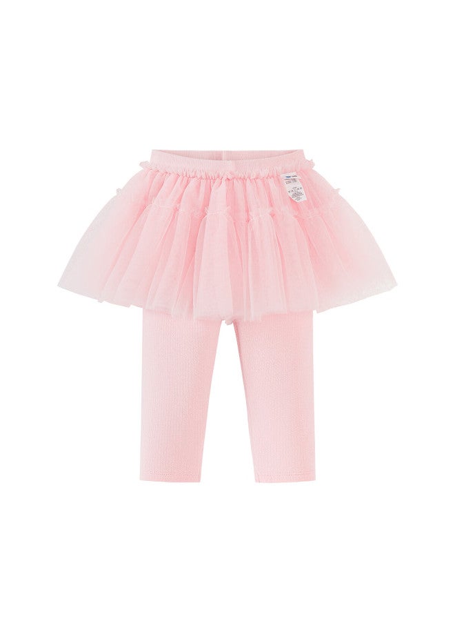 Minibala Girls Baby Pants Spring Cotton Soft Skin-friendly Lace Splice Sweet Skirt Leggings - Image 3