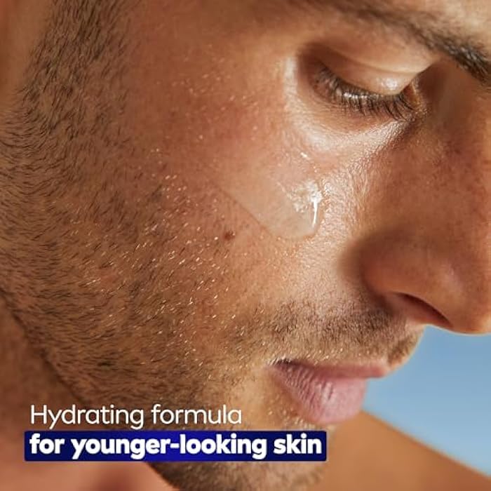NIVEA MEN Age Defense Instant Hydrating Face Serum for Dry Skin, With Pro-Retinol and Hyaluronic Acid, Facial Serum Helps Reduce Look of Fine Lines and Wrinkles, 1.7 Fl Oz Bottle - Image 5
