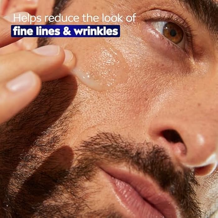 NIVEA MEN Age Defense Instant Hydrating Face Serum for Dry Skin, With Pro-Retinol and Hyaluronic Acid, Facial Serum Helps Reduce Look of Fine Lines and Wrinkles, 1.7 Fl Oz Bottle - Image 3