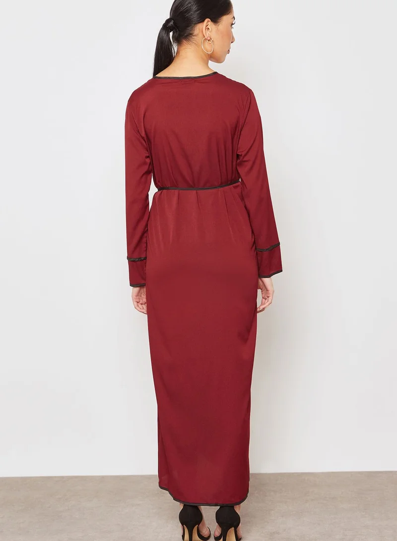 Ginger Wrap Front Maxi Dress