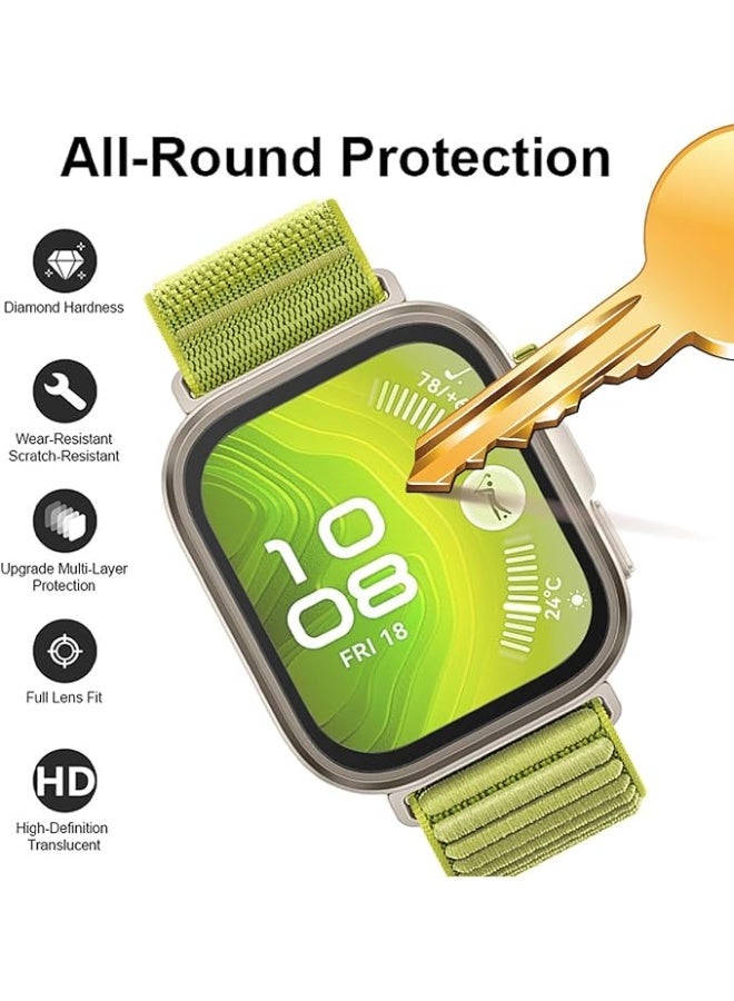 [3 Pack]PET Screen Protector For HUAWEI Watch Fit 4 Pro (2025), Anti-Scratch Ultra-thin Clear PMMA Curved Protective Film Cover Accessories For Huawei Fit 4Pro - Image 5