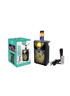 Macon BT-815 8 Inch TWS Wireless Speaker with 2 LED Lights and Wired Mic  - Image 2