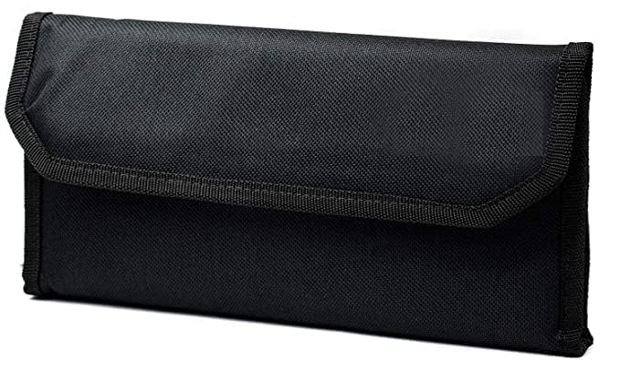 Campio Plastic Book Holder Travel Organizer, Card Holder, Vehicle Documents Holder With Multi Pocket Expanding Zip Pouch (Black) - Image 1