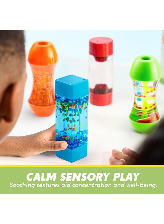 JOYIN 4-Pack Fidget Tubes For Kids, Sensory Tubes, Stress Relief Toy, Speech Therapy Materials, Calming Toys For Children With Autism, Calm Down Corner Supplies, Presents For Toddlers - Image 3