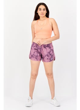 Adidas Women Regular Fit 4 Inseam Training Shorts, Mauve  - Image 2