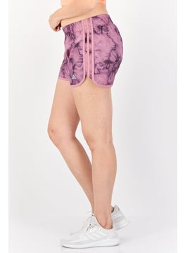 Adidas Women Regular Fit 4 Inseam Training Shorts, Mauve  - Image 3