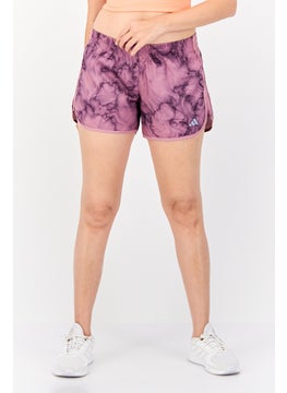 Adidas Women Regular Fit 4 Inseam Training Shorts, Mauve  - Image 1