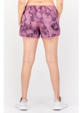 Adidas Women Regular Fit 4 Inseam Training Shorts, Mauve  - Image 4