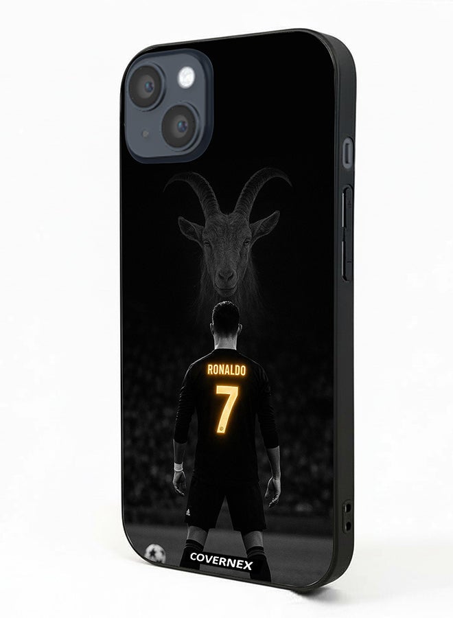 Covernex Apple iPhone 14 Plus Protective Case Cover Printed Featuring The GOAT Tribute Cristiano Ronaldo - Image 1