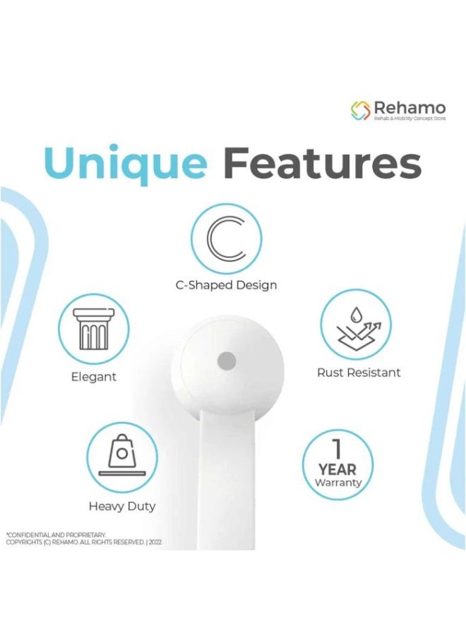 Rehamo Grabsy PPS Bathroom Grab Bar - Image 3