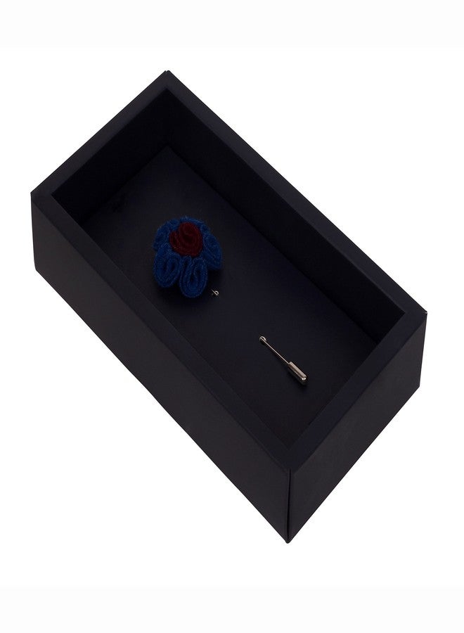 Peluche Florwer in Flower Blue Brooch for Men - Image 4