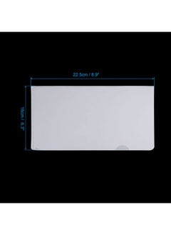 PATIKIL L Type Folders 24 Pack A5 Plastic Clear Document Folder File Jacket Sleeves Project Pockets White  - Image 2