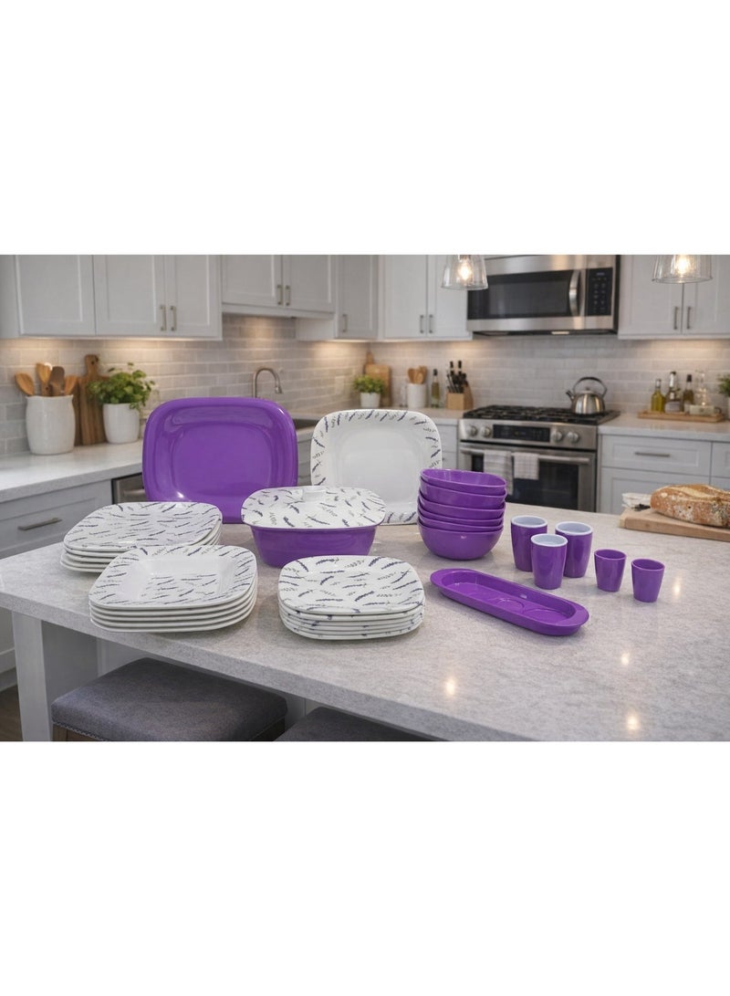 المنار طقم ميلامين المنار 2 لون 38 ق - Image 1