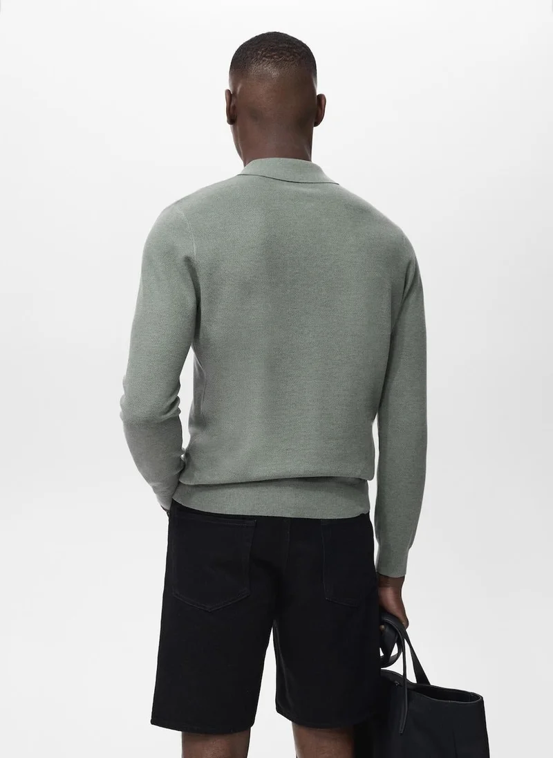 مانجو مان قميص بولو قطني دقيق النسج