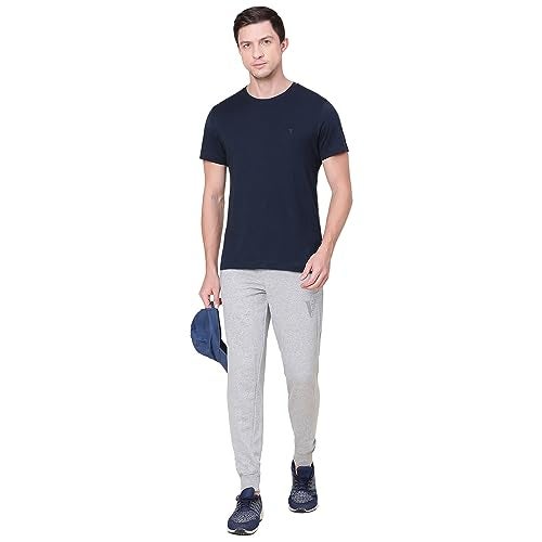 Van Heusen Athleisure Men's Track pants(50044_Grey Melange_Large_Grey_Large) - Image 3