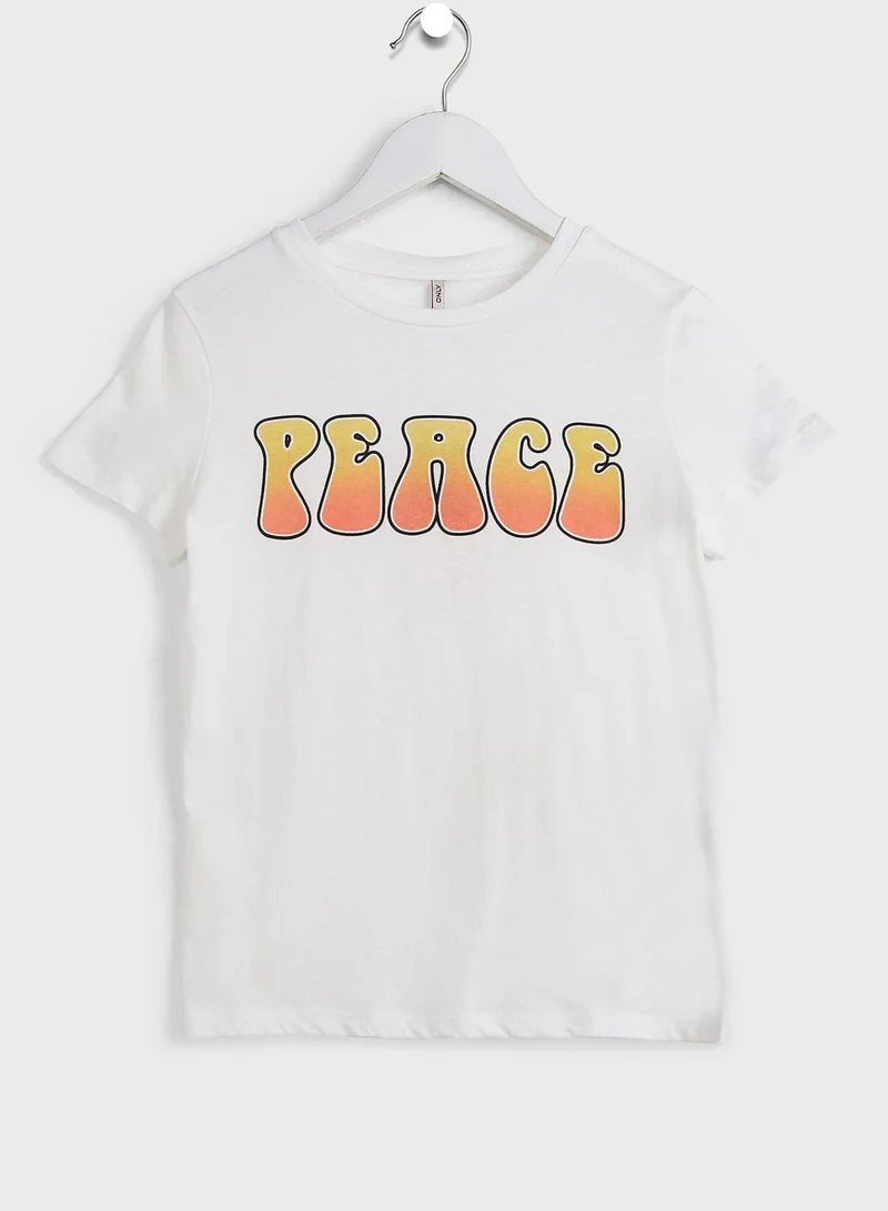 ONLY Kids Peace Printed T-Shirt