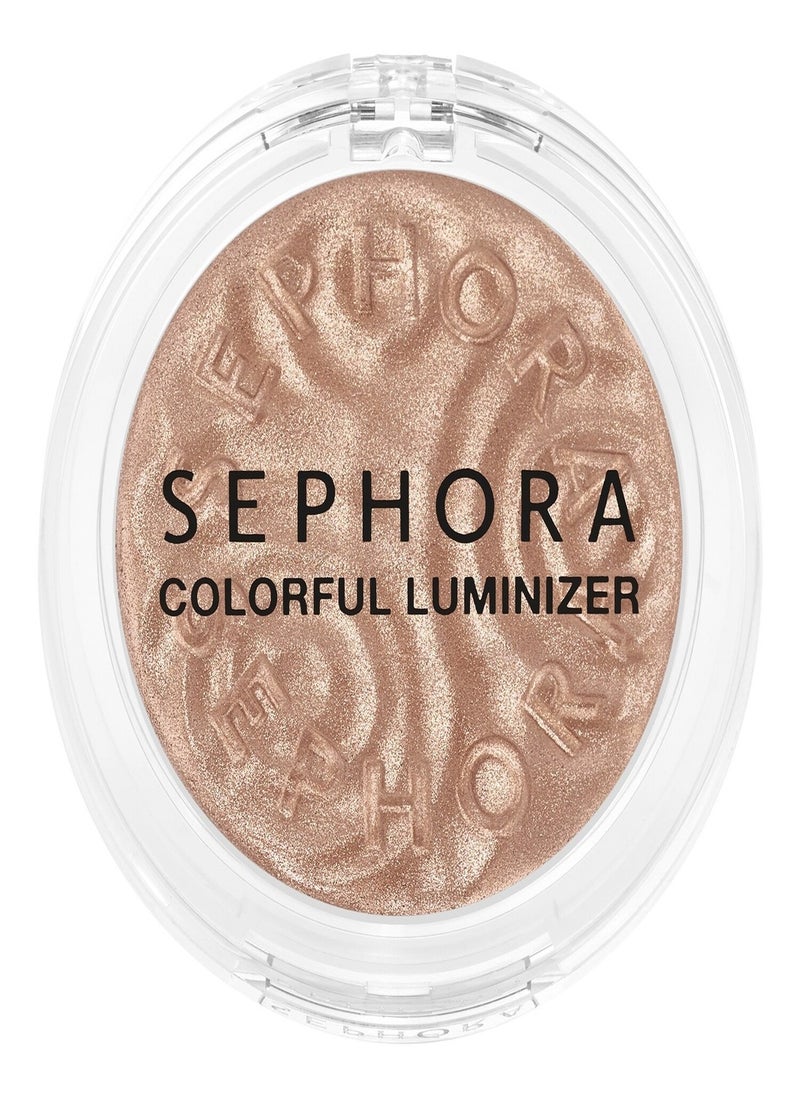 SEPHORA - SEPHORA COLLECTION Colorful Luminizer Face Illuminating Powder – Shade 02 Sparkling honey (3.50g) | Ultra-Fine, Buildable Highlighter for a Radiant, Sun Glow with a Lightweight, Blendable Formula for All Skin Types - Image 1