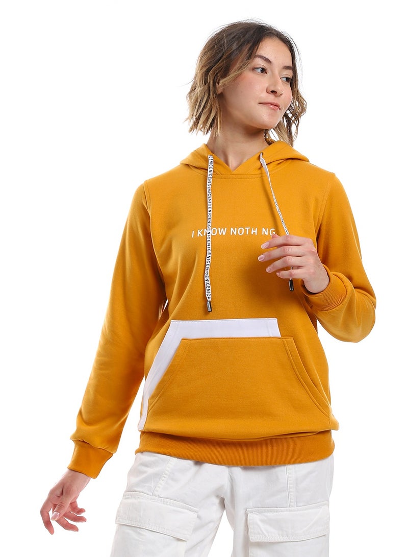 Caesar Womenprinted Closed Hoodie With Front Pocket  - Image 1