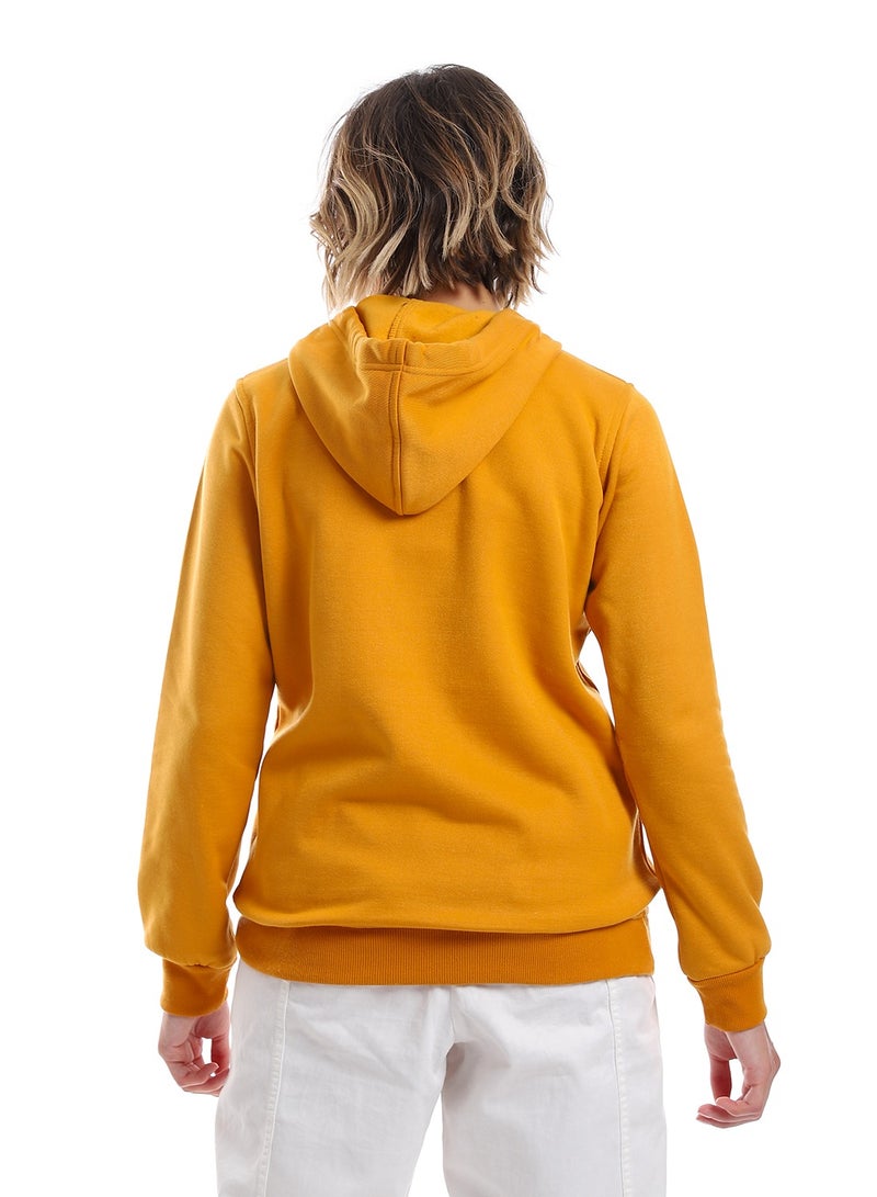 Caesar Womenprinted Closed Hoodie With Front Pocket  - Image 4