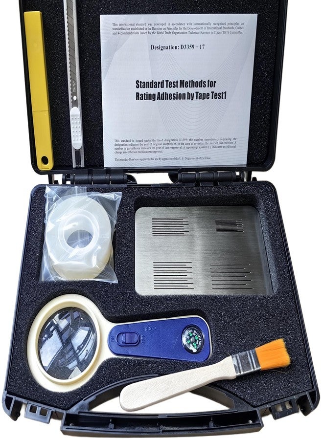 GLTL Cross Cutting Rule cross cut guide Adhesion Tester cross-cut Cutting (4-in-1,boxed) - Image 1
