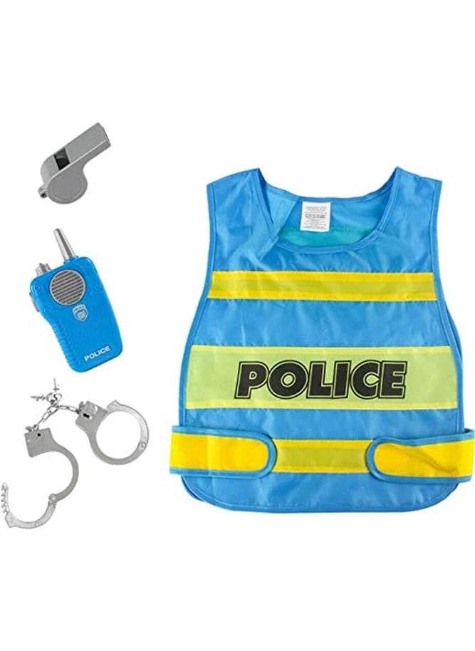 BELLSBERRY Kids Deluxe Police Officer Costume Pretend Play Set For ...