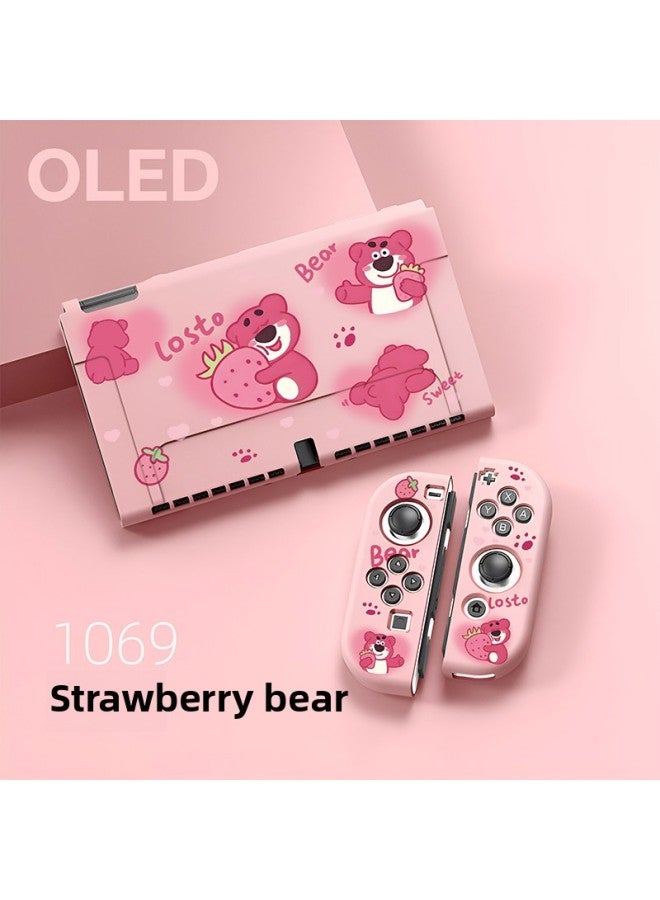 Switch Oled Protective Shell TPU Soft Shell Manufacturer Split Protective Cover OLED Color Shell Manufacturer-Product Color:931 Yugui Dog Clouds-TPU Soft Shell-OLED - Image 3