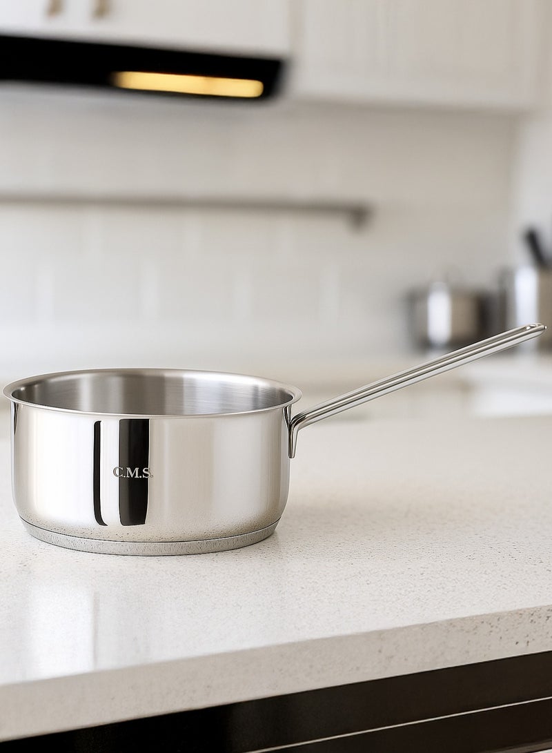او ام اس لبانه استانلس ستيل مع مقبض مقاوم للحرارة - مقاس 22 سم -صناعه تركيه - Image 1