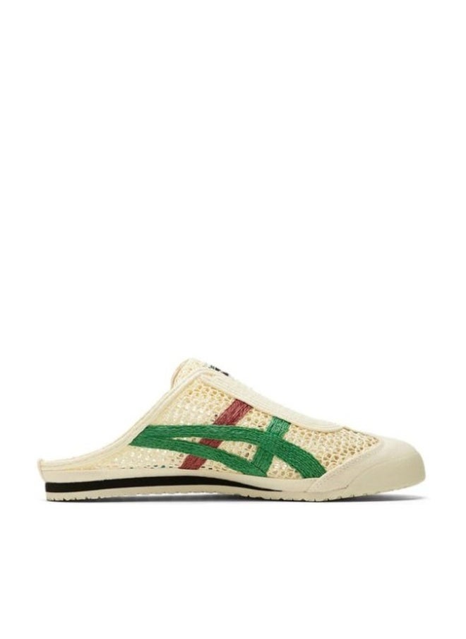 Onitsuka Tiger MEXICO 66 SABOT Summer Casual Slide Sandals - Beige/Green/Red - Image 1